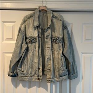 Oversized Free People Denim Jacket